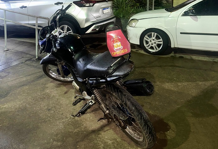 Motocicleta com sinais de adulteração é apreendida após perseguição em Barcelos, em São João da Barra